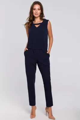Produktbild von Makover Jumpsuit für Frauen Soreloyde K009 dunkelblau S