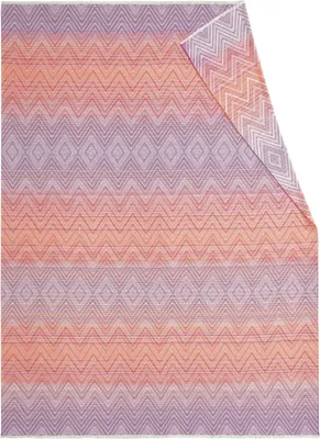 Produktbild von Biederlack Plaid Joy Farbe plum Größe 150 x 200