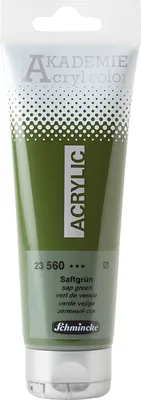 Produktbild von Schmincke 120ml AKADEMIE Acryl color Saftgruen Acryl 23 560 012