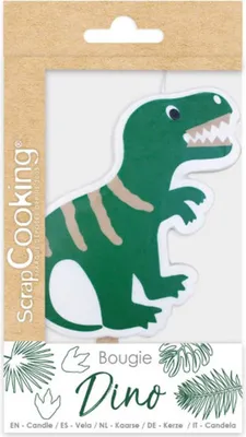 Produktbild von Große Kerze - Dino 15 x 7,2 x 0,9 cm