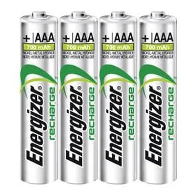 Immagine prodotto di Batteria ricaricabile ENERGIZER AAA/LR03, ricaricabile, Ni-Mh, 500 mAh, confezione da 4 pz