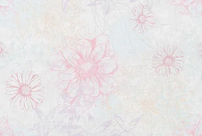 Produktbild von Tadessi Fototapete | Blumen | 4.00 m x 2.70 m | Rosa | Weiß | Wandbild | Digitaldruck