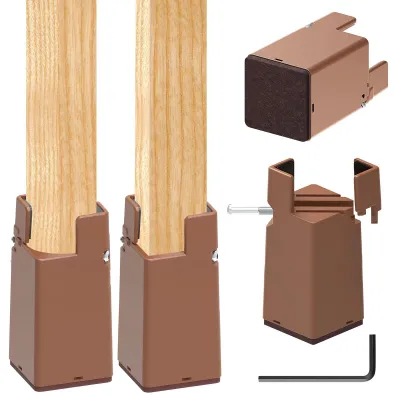 Obrázok produktu pre 4 kusy nastaviteľných podstávok pod nábytok, výška 10 cm, vhodné pre stoličky a postele