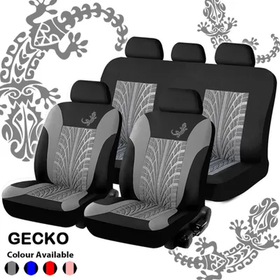 Produktbild von 9ks potahů autosedaček sada univerzálních potahů sedadel potah sedadel (šedý)
