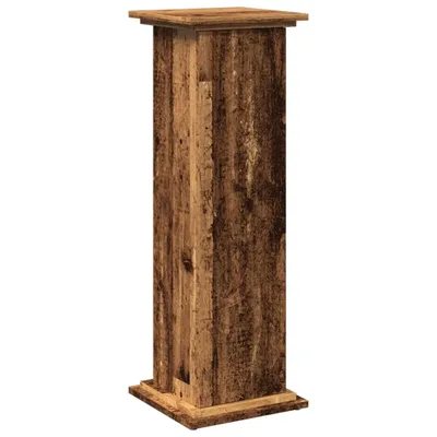 Immagine prodotto di vidaXL Piedistallo con spazio di archiviazione, aspetto legno vecchio 31x30x90 cm materiale a base di legno