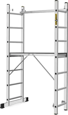 Produktbild von Drabest - Viacúčelový rebrík + lešenie BASIC - Rebríkové lešenie 2x7, nosnosť plošiny: 150 kg, rozmery plošiny 33x114 cm
