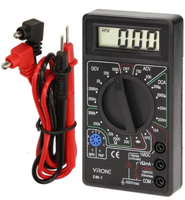 Immagine prodotto di Virone DM-1 Multimetro digitale con display LCD Indicatore di batteria scarica