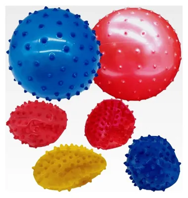Produktbild von 6 x Bunte Igelbälle Massagebälle 10 cm