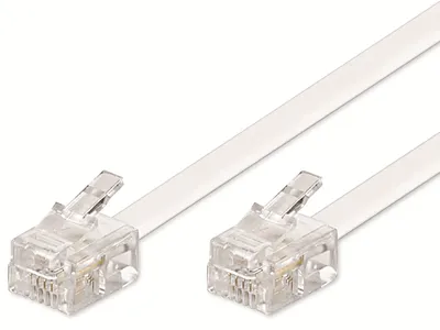Produktbild von Goobay 93067, 3 m, RJ-11, RJ-11, Weiß, Männlich, Männlich