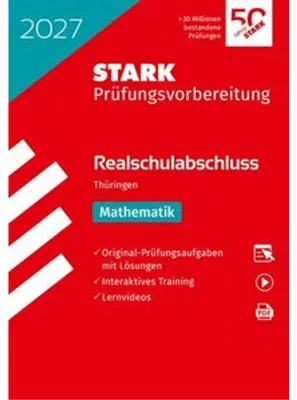 Obrázok produktu pre STARK Mathematik - Realschulabschluss 2027 Thüringen - Prüfungsvorbereitung