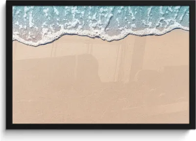 Produktbild von MuchoWow® MuchoWow® Gerahmtes Poster Strand - Meer - Sand 60x40 cm - Poster mit zchwarzem Bilderrahmen - Printing - Wanddeko Schlafzimmer
