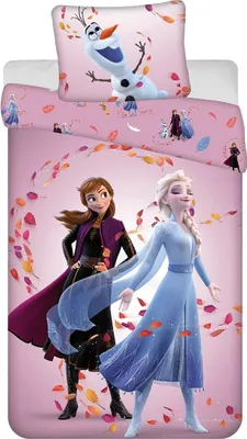 Immagine prodotto di Biancheria da letto Frozen in cotone 140x200 cm copripiumino + federa 50x70 cm con zip