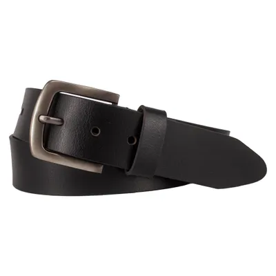 Produktbild von Herren Echtleder Gürtel aus Büffelleder – Schwarz | 38mm breit | Taillenweite 90 cm