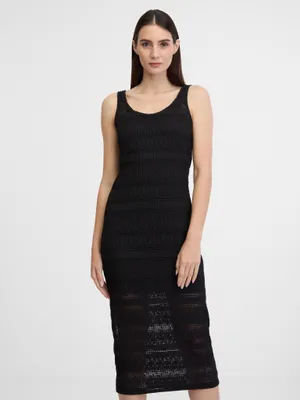 Produktbild von Orsay Schwarzes Damen-Midikleid XS
