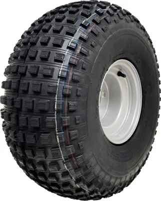 Produktbild von 22x11.00-8 Stollenreifen für ATV, 4-Loch-Stahlfelge, 4-lagiges Rad für Anhänger und Quad, Lochkreis 100 mm