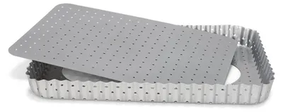 Rechteckige Quicheform, antihaftbeschichtet, 31,8 x 21,7 cm, Stahl