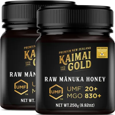 Produktbild von Kaimai Gold MGO 830+ / UMF 20+ Manuka Honig * 2x 250g Premium Monofloral UMF® Certified Neuseeland ManukaHonig * 600 633 696 700 720 800 820 829 850