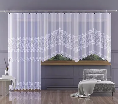 Obrázok produktu pre Žakárová metrová záclona vysoká 125 cm Mansa 624832 biela 125 cm