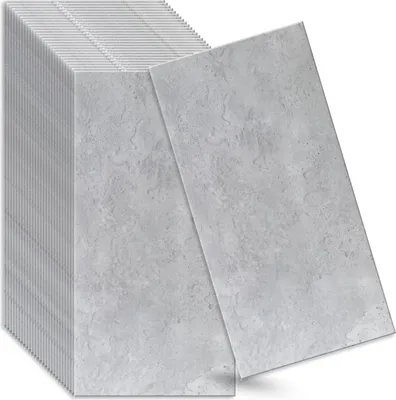 Zdjęcie produktu dla Panele ścienne 3D, szare, 32 sztuki / 16 m² | Panele sufitowe z polistyrenu | 100 × 50 cm | Panele dekoracyjne z efektem betonu | Verdico