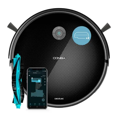 Obrázok produktu pre Cecotec Conga 2299 Inertial X-Treme, Bezvreckové, Čierna, Kolo, 3 L, Nabíjanie, Auto, Edge, Manuálne, Náhodný, Drhnutie, Špirála
