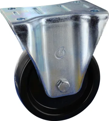 Obrázek produktu pro Žáruvzdorné pevné kolečko Ø150 s plastovou šroubovací deskou do 280 °C