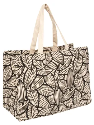 Obrázok produktu pre Bavlnená nákupná taška s potlačou, 50 x 24 x 35 cm, béžová