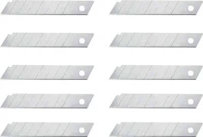 Produktbild von Abbrechklingen 18mm 10 Stück - Ersatzklingen für Cuttermesser, Cutter