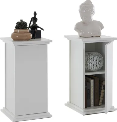Zdjęcie produktu dla Dekosäule >Marge I< in Weiß - 30x57,9x30cm (BxHxT)