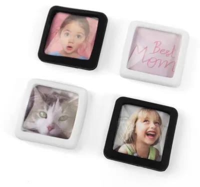 Productafbeelding van Trendform Magneten DO IT! Vierkant - set van 4 - zwart/wit