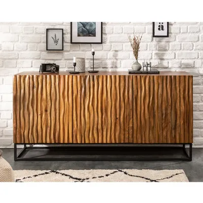 Obrázek produktu pro Komoda Relief Amazonas 160 cm masiv mangoAmazonasŠířka: 160 cm, Hloubka: 45 cm, Výška: 77 cm, Váha: 70 kg, Barva: Hnědá, Materiál: Mango