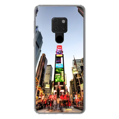 Produktbild von MuchoWow® Handyhülle Schutzhülle Hülle für Huawei P40 Lite New York - Nacht - Platz Silikon Softcase Handy Hülle - Handy