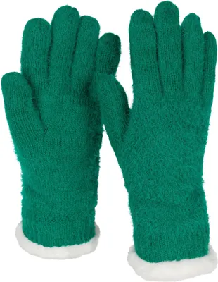 Produktbild von styleBREAKER Damen warme Winter Handschuhe mit Reiskorn Muster und Fleece, Thermo Strickhandschuhe, Fingerhandschuhe 09010040