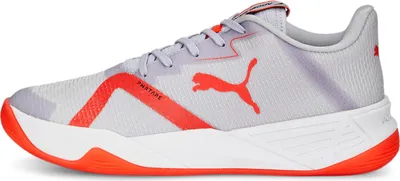 Produktbild von Puma Accelerate Turbo Nitro II Indoor Handball Hallenschuhe Sportschuhe grau/orange 107039-02, Schuhgröße:36 EU