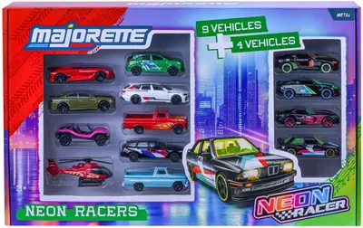 Immagine prodotto di MAJORETTE - SL Neon Racer 13-Piece Set - Ages 3+