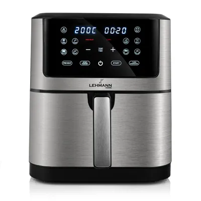 Image de LEHMANN Friteuse sans Huile 8L, Air Fryer XXL - 8 Programmes, 76-200 °C, Écran Tactile, Revêtement Antiadhésif