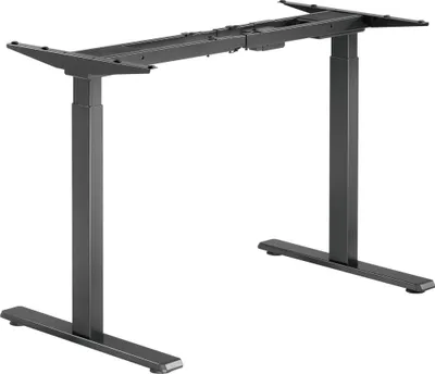 Image de Wiltec Bureau Assis-debout Hauteur réglable Noir Taille 1180 x 600mm Deux Moteur Station de charge USB-A USB-C Anticollision Fonction sauvegarde Rappel de temps Assis/debout Ergonomie