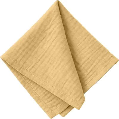 Produktbild von Musselin-Servietten Beige 45x45 cm – weiche Tischservietten aus Musselin, Set 10 Stück, natürlich & wiederverwendbar