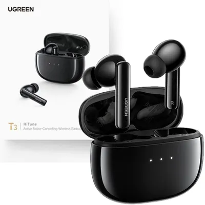 Zdjęcie produktu dla Ugreen 90401, True Wireless Stereo (TWS), 20 - 20000 Hz, Połączenia/muzyka, Zestaw słuchawkowy, Czarny