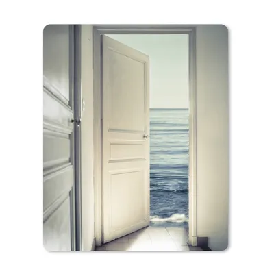 Produktbild von MuchoWow® Mauspad Mousepad Tür - Meer - Abstrakt - Wasser 19x23 cm - Mousepads - Maus Mat - Pad - Mausunterlage - Mauspads - Spielen