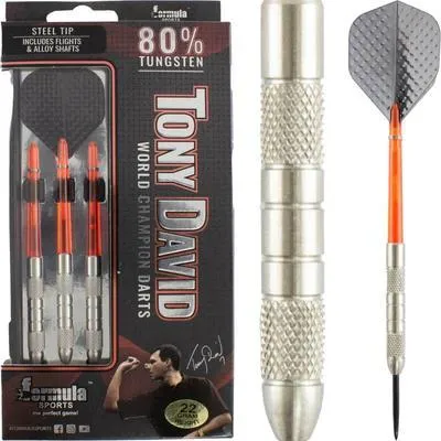 Produktbild von TONY DAVID Steel Tip Darts - 80% Tungsten,24g