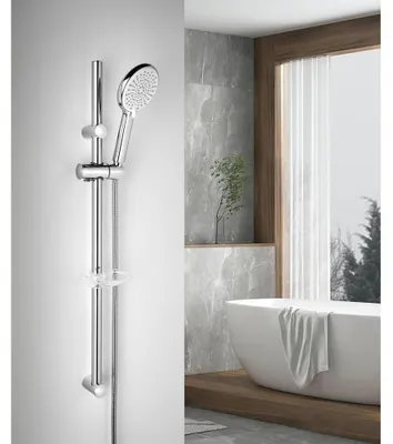 Obrázek produktu pro Sprchový skluz s mýdlenkou, 810 mm, chrom