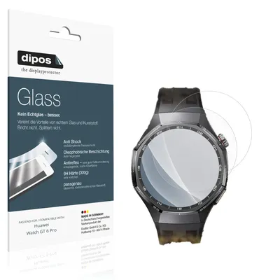 Zdjęcie produktu dla 2 folie ochronne matowe do zegarka Huawei Watch GT 6 Pro - ochrona przed wstrząsami, twardość 9H, wykonane z tworzywa sztucznego przypominającego szkło