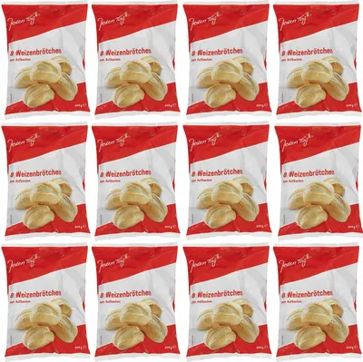 Produktbild von Jeden Tag Weizenbrötchen 8er zum Aufbacken (12x560g Packung) VPE