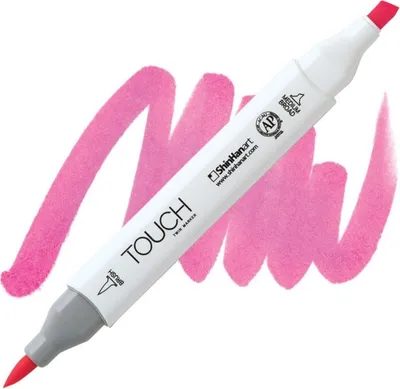 Imagen del producto de Lihová fixa TOUCH, doble cara, Brush & Chisel, color rosa fluorescente, modelo F126