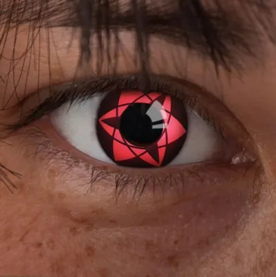Produktbild von aricona Farbige Kontaktlinsen Cosplay Rot Mangekyo Sharingan Crazy