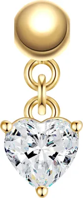 Produktbild von Glanzstücke München Charm Herz Sterling Silber Zirkonia 50084177