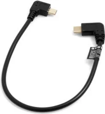 Produktbild von SYSTEM-S 56972317, 0,26 m, USB C, Micro-USB A, USB 3.2 Gen 1 (3.1 Gen 1), Schwarz