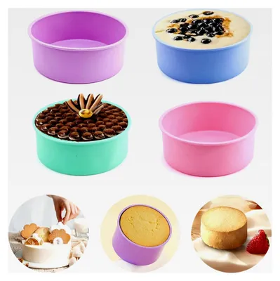 Produktbild von Muffinform Silikon für Heißluftfritteuse und Mikrowelle, 4 Stück
