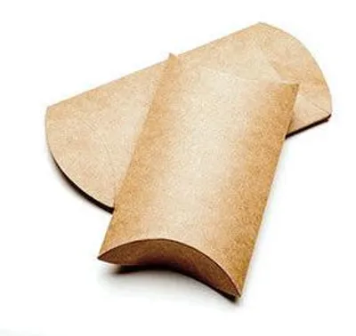 Produktbild von Kissenschachteln Kraft 7.6x2.5x12.7cm (25 Stück) [KPB76]