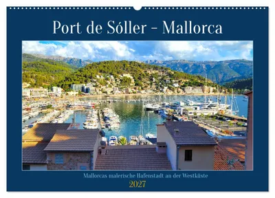 Produktbild von Port de Sóller - Mallorca (Wandkalender 2027 DIN A2 quer), CALVENDO Monatskalender